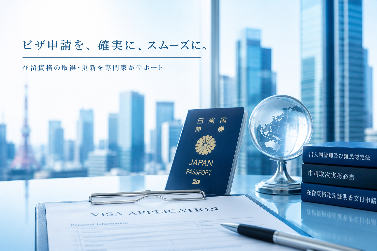 ビザ申請を確実にスムーズに